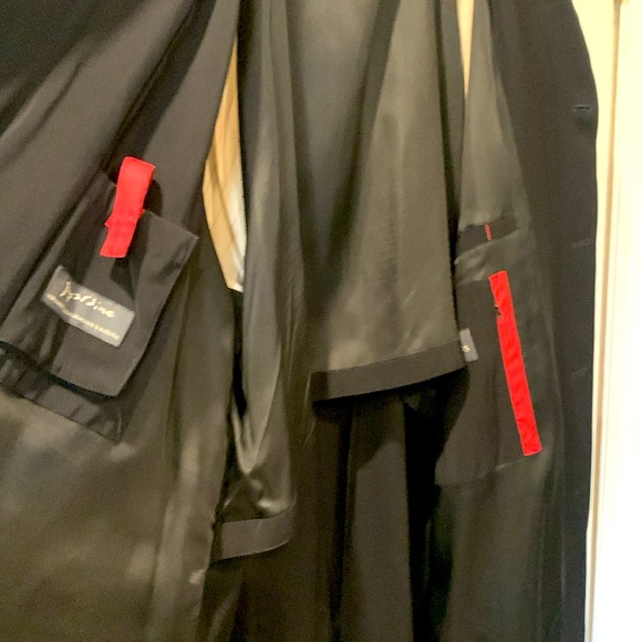 Japardine men lightweight full length black coat - Picture 3 of 7